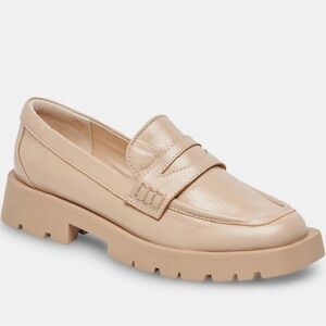 Dolce Vita Elias Sesame Crinkle Patent Loafers